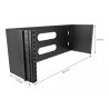 Delock 19″ Wandhalterung 4 HE schwarz
