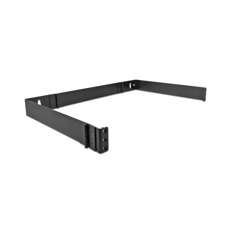 Delock 19″ Wandhalterung 1 HE faltbar schwarz