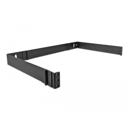 Delock 19″ Wandhalterung 1 HE faltbar schwarz