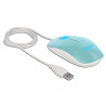 Delock Optische 3-Tasten LED Maus USB Typ-A türkis