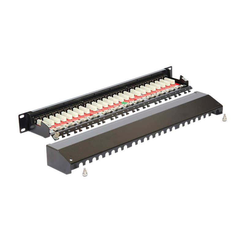 Delock 19″ Patchpanel 24 Port Cat.6A schwarz