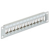 Delock 10″ Keystone Patchpanel 12 Port Metall grau