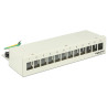 Delock Keystone Desktop Patchpanel 12 Port grau