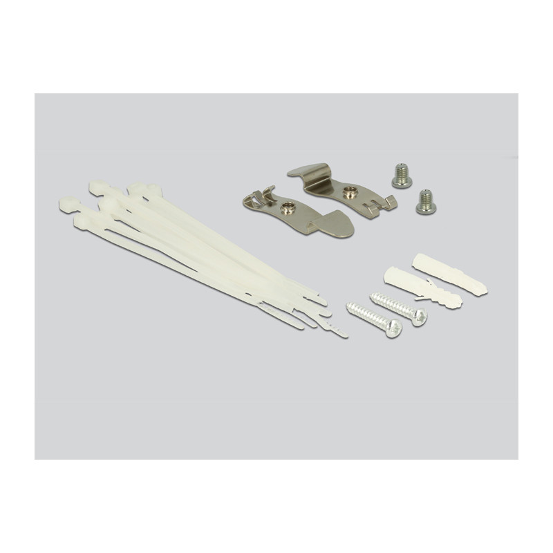 Delock Keystone Desktop Patchpanel 12 Port grau
