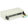 Delock Keystone Desktop Patchpanel 8 Port grau