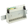 Delock Keystone Desktop Patchpanel 8 Port grau