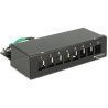 Delock Keystone Desktop Patchpanel 8 Port schwarz