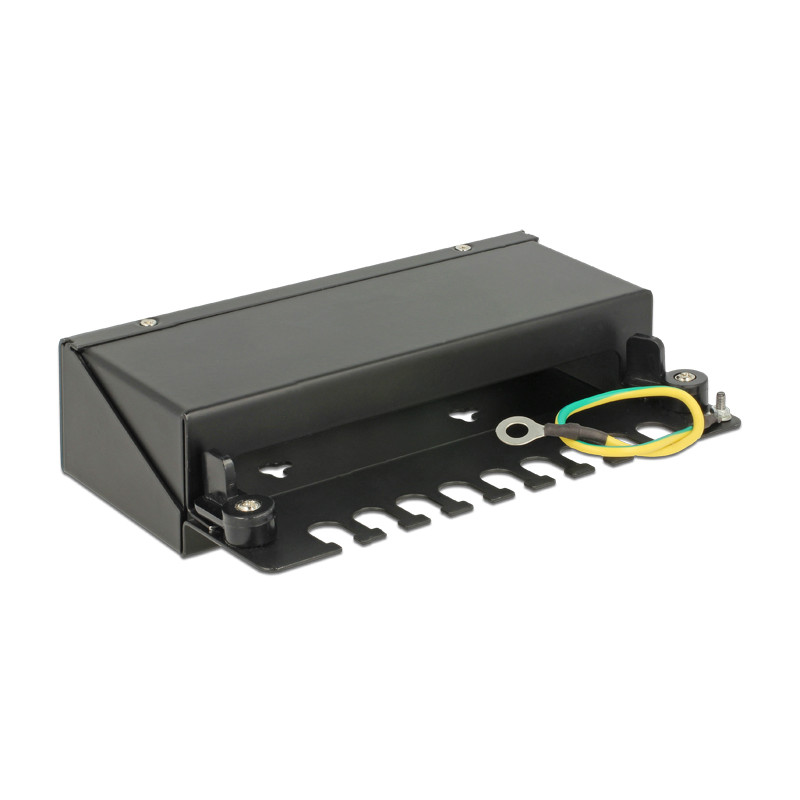 Delock Keystone Desktop Patchpanel 8 Port schwarz
