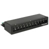 Delock Keystone Desktop Patchpanel 12 Port schwarz