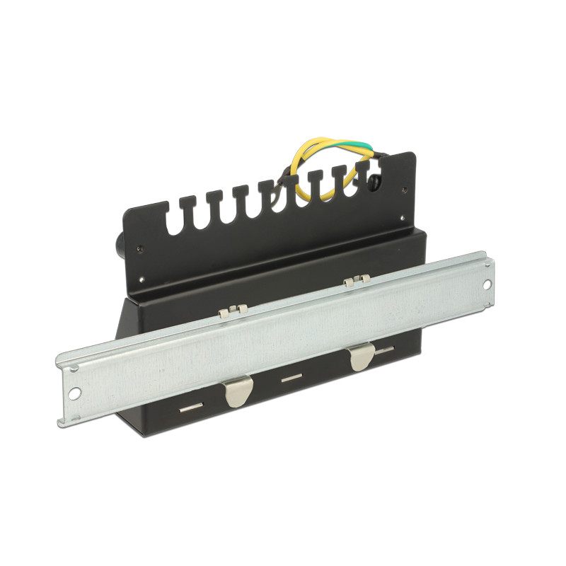 Delock Keystone Desktop Patchpanel 12 Port schwarz