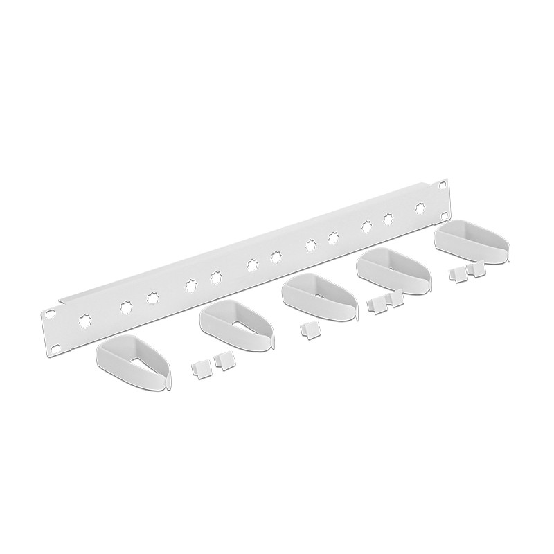 Delock 19″ Kabelmanagement Panel universal grau