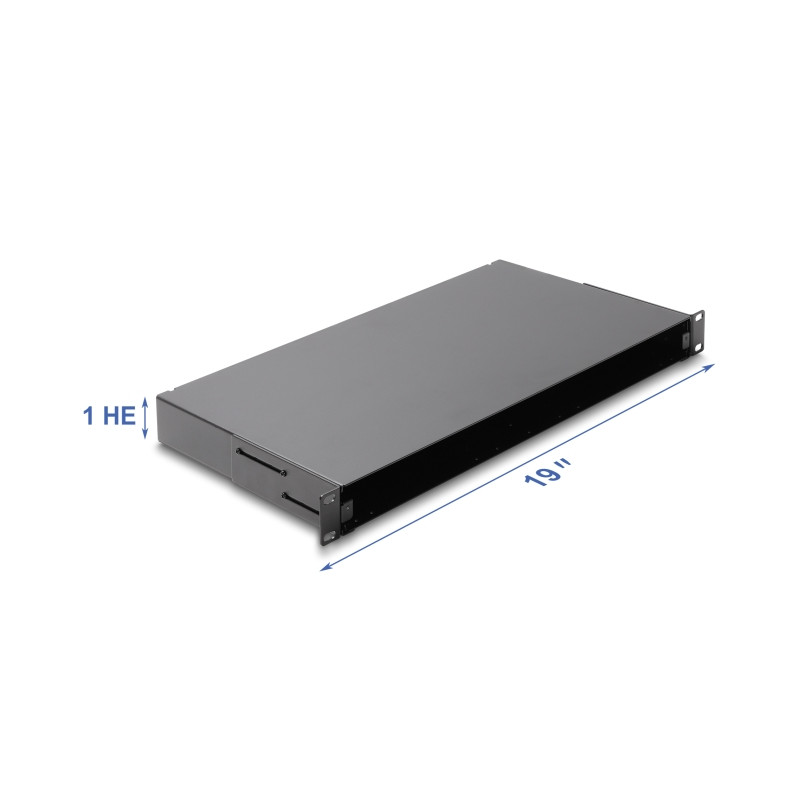 Delock 19″ LWL Glasfaser Spleißbox 48 Fasern