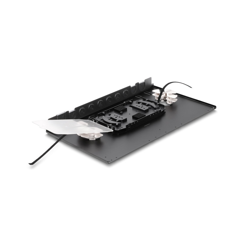 Delock 19″ LWL Glasfaser Spleißbox 48 Fasern
