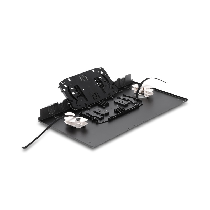 Delock 19″ LWL Glasfaser Spleißbox 48 Fasern
