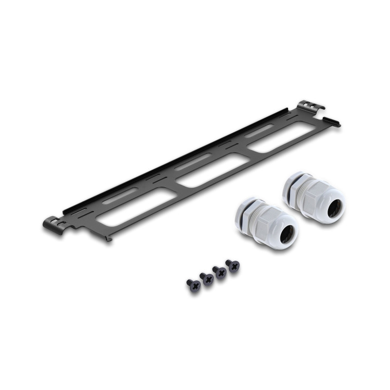 Delock 19″ LWL Glasfaser Spleißbox 48 Fasern