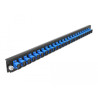 Delock 19″ LWL Spleißbox Frontblende 24 Port SC Simplex blau