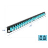 Delock 19″ LWL Spleißbox Frontblende 24 Port LC Duplex aqua