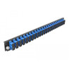 Delock 19″ LWL Spleißbox Frontblende 24 Port SC Duplex blau