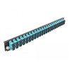 Delock 19″ LWL Spleißbox Frontblende 24 Port SC Duplex aqua