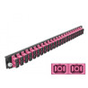 Delock 19″ LWL Spleißbox Frontblende 24 Port SC Duplex violett