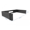 Delock 19″ Wandhalterung 2 HE faltbar schwarz