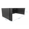 Delock 19″ Wandhalterung 4 HE faltbar schwarz