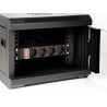 Delock 10″ Netzwerkschrank mit Glastür 4 HE schwarz