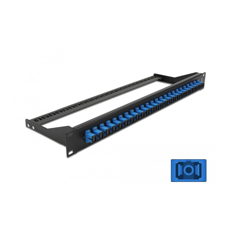 Delock 19″ LWL Patchpanel 24 Port SC Simplex blau