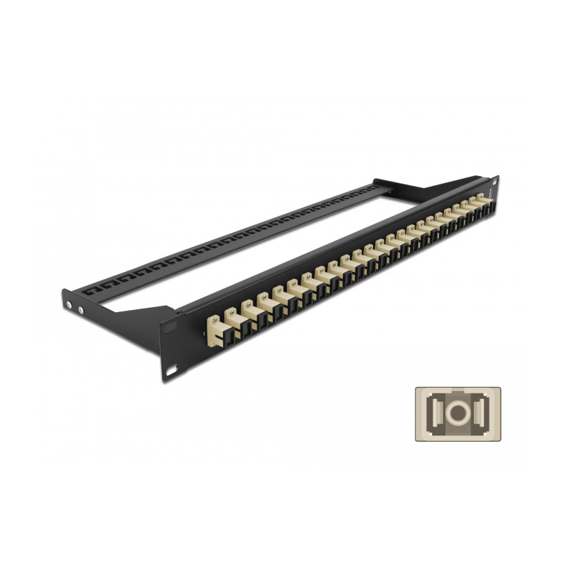Delock 19″ LWL Patchpanel 24 Port SC Simplex beige