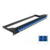 Delock 19″ LWL Patchpanel 24 Port LC Duplex blau