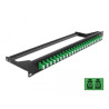 Delock 19″ LWL Patchpanel 24 Port LC Duplex grün