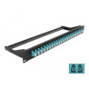 Delock 19″ LWL Patchpanel 24 Port LC Duplex aqua