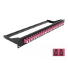 Delock 19″ LWL Patchpanel 24 Port LC Duplex violett