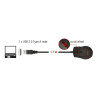 Delock Ergonomische optische 5-Tasten USB Maus - Linkshänder