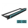 Delock 19″ LWL Patchpanel 24 Port SC Duplex aqua