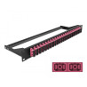 Delock 19″ LWL Patchpanel 24 Port SC Duplex violett