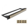 Delock 19″ LWL Patchpanel 24 Port LC Quad beige