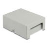 Delock Keystone Patchpanel 4 Port grau