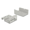 Delock Keystone Patchpanel 4 Port grau