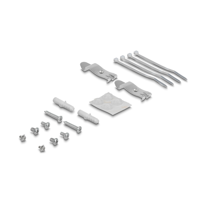 Delock Keystone Patchpanel 4 Port grau