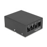 Delock Keystone Patchpanel 4 Port schwarz