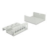 Delock Keystone Patchpanel 6 Port grau