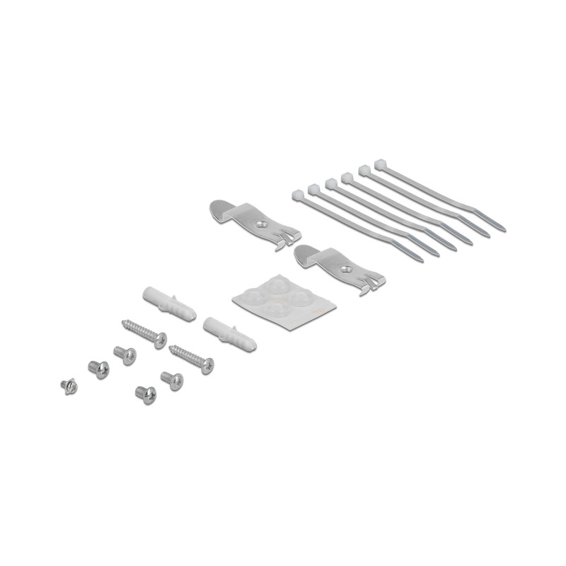 Delock Keystone Patchpanel 6 Port grau