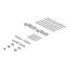 Delock Keystone Patchpanel 6 Port grau