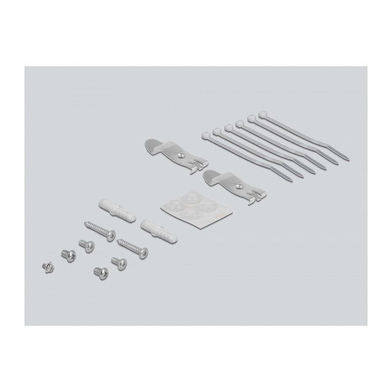 Delock Keystone Patchpanel 6 Port schwarz