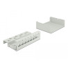 Delock Keystone Patchpanel 8 Port grau