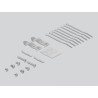 Delock Keystone Patchpanel 8 Port grau