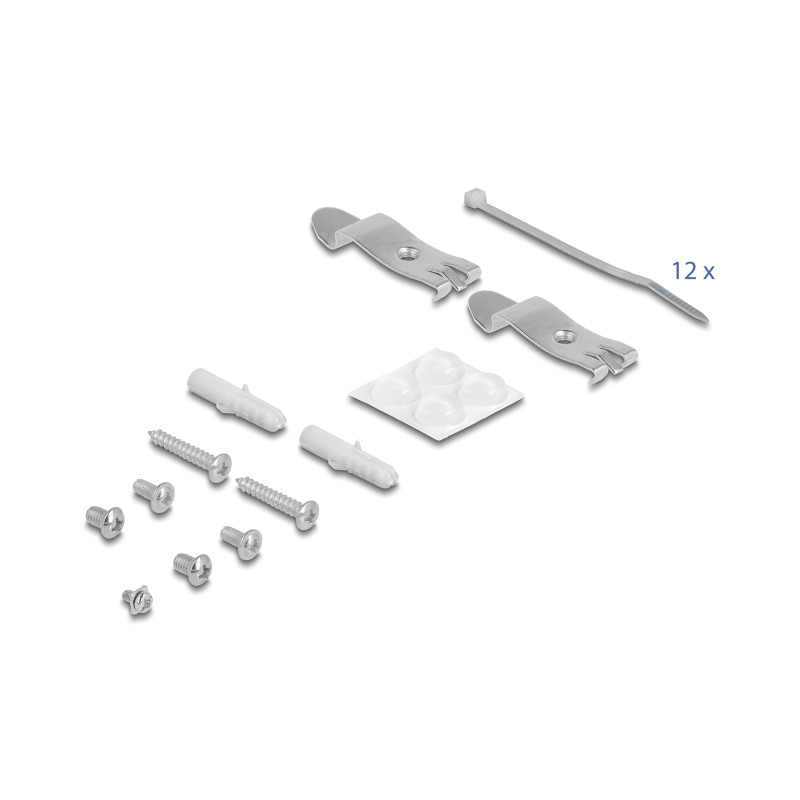 Delock Keystone Patchpanel 12 Port schwarz