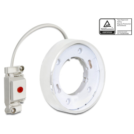 Delock GX53 Aufbaufassung rund Typ F weiß