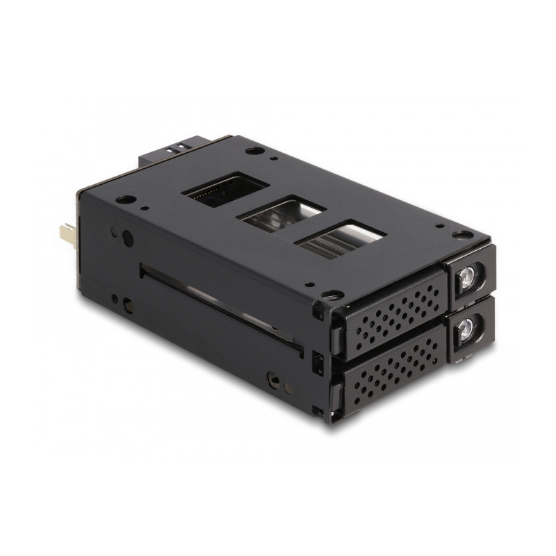 Delock Slim Bay Wechselrahmen für 2 x 2.5″ U.2 NVMe SSD mit 5.25″ Rahmen